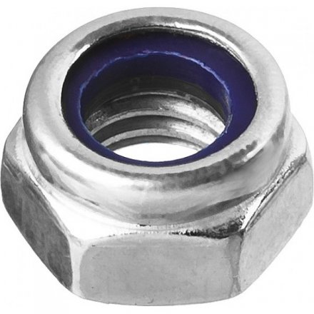 Гайка ЗУБР шестигранная DIN 985 самостопорящаяся, с нейлоновым кольцом, класс прочности 8, оцинкованная, M16, ТФ0, 800 ш 4-303580-16 купить в Тюмени