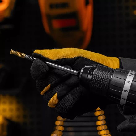 Сверло спиральное по металлу Denzel 7,0 x 109мм, Р6М5, Golden Tip, многогранная заточка 718280 купить в Тюмени