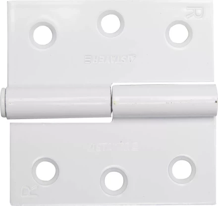 Петля дверная STAYER &quot;MASTER&quot; разъемная, цвет белый, правая, 75мм 37613-75-2R купить в Тюмени