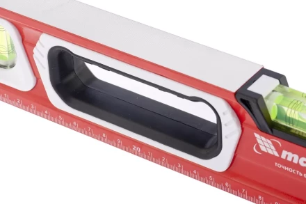 Уровень алюминиевый магнитный 800 мм с зеркальным глазком MATRIX 2 компонентные рукоятки артикул 34732 купить в Тюмени