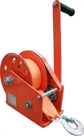 Лебедка ручная с тормозом BHW 1800 лента купить в Тюмени