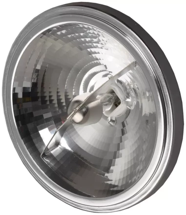 Лампа галогенная СВЕТОЗАР алюм. отражатель, угол 8гр, цоколь G53, диаметр 111мм, 35Вт, 12В SV-44743-08 купить в Тюмени