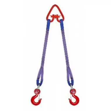 Строп текстильный двухветвевой 2СТ 10 т L=2 м SF7 240 мм Звено РТ-3 купить в Тюмени