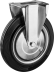 Колеса неповоротные из литой резины с металлическим диском серия ПРОФЕССИОНАЛ купить в Тюмени
