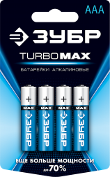 Батарейки TURBO MAX алкалиновые AAA 15В серия Без серии