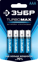 Батарейки TURBO MAX алкалиновые AAA 15В серия Без серии