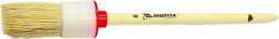Кисть круглая №20 (65 мм) натуральная щетина деревянная ручка  MATRIX 82090