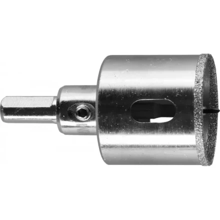 Коронка ЗУБР алмазная в сборе по кафелю, керамике с центрирующим сверлом и имбусовым ключом, зерно 60, 32мм 29850-32 купить в Тюмени