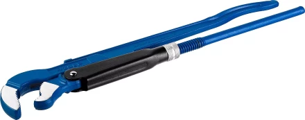 Ключ трубный рычажный ЗУБР &quot;ПРОФЕССИОНАЛ&quot;, тип &quot;S&quot;, изогнутые губки для труднодоступных мест, цельнокованный, Сr-V,  № 3, 2&quot; 27336-3_z01 купить в Тюмени