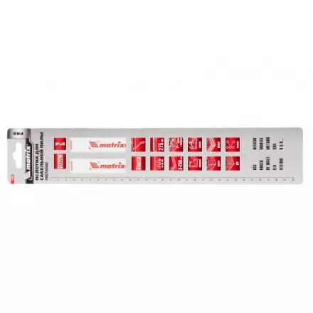 Полотна универсальные для сабельной пилы S1222VF   275/1,8-2,5мм Bimetal 2штуки  PRO Matrix 782003 купить в Тюмени