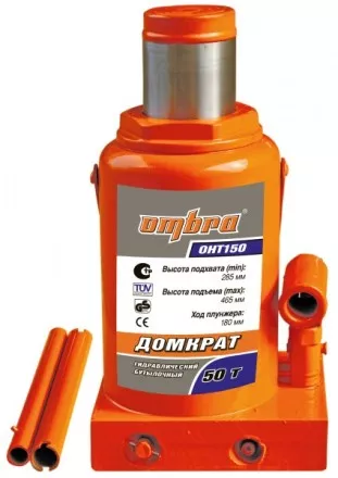 Домкрат бутылочный 50т подъем 285-465 мм OHT150 Ombra купить в Тюмени