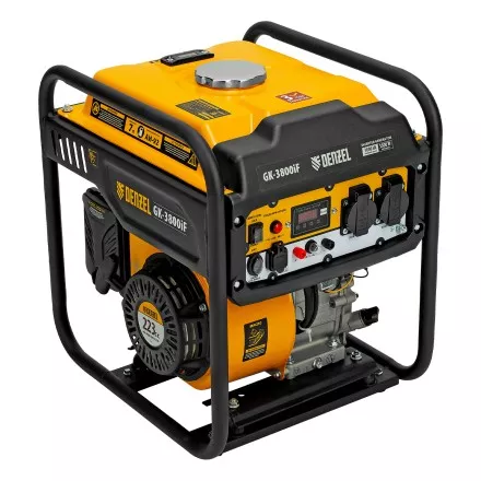 Генератор инверторный DENZEL GK-3800iF, 3,8 кВт, 230 В, ручной старт купить в Тюмени