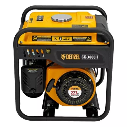 Генератор инверторный DENZEL GK-3800iF, 3,8 кВт, 230 В, ручной старт купить в Тюмени
