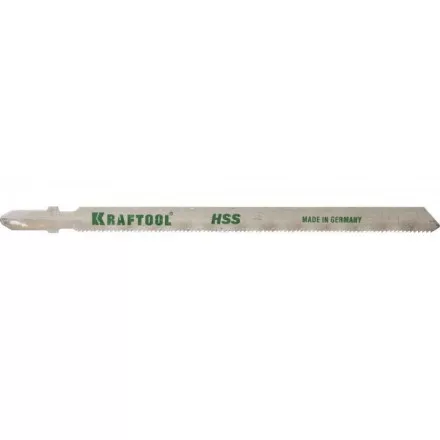Полотна KRAFTOOL, T318A, для эл/лобзика, HSS, по металлу (1-3мм), EU-хвост., шаг 1,2мм, 110мм, 2шт 159552-1,2 купить в Тюмени