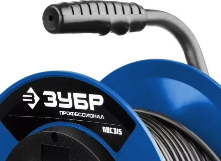 Удлинитель на катушке &quot;ПВС 315&quot;, 50 м, 3500 Вт, 4 гнезда, IP44, ПВС 3х1,5 кв мм, ЗУБР 55081-50 купить в Тюмени