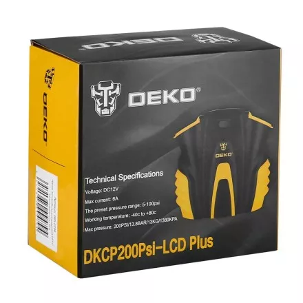 Насос автомобильный цифровой DEKO DKCP200Psi-LCD Plus, 065-0796 купить в Тюмени