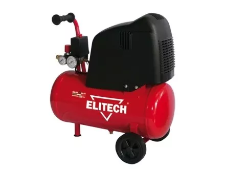 Компрессор безмасляный поршневой прямой привод Elitech OM 195/6 + PG купить в Тюмени