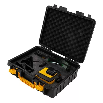 Лазерный уровень мультипризм. LXI 360-3 Green, 30 м, 520 нм, акк. Li 2800 mAh, резьба 1/4&quot;// Denzel 35079 купить в Тюмени