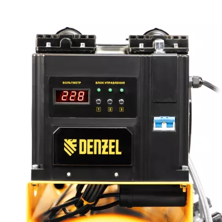 Компрессор безмасляный, малошумный Denzel DLS 3300/100, 3300 Вт,3x1100, 100 л, 570 л/мин ,блок управления купить в Тюмени