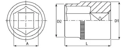 Головка торцевая 3/8&quot;DR 18 мм S04H3118 Jonnesway 48019 купить в Тюмени
