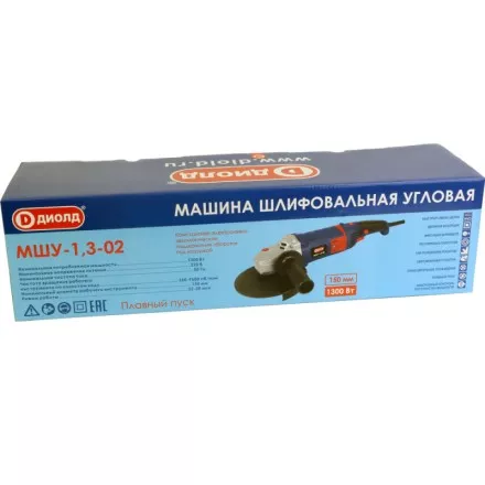 Угловая шлифмашина (болгарка) Диолд МШУ-1,3-02 (константная электроника) купить в Тюмени