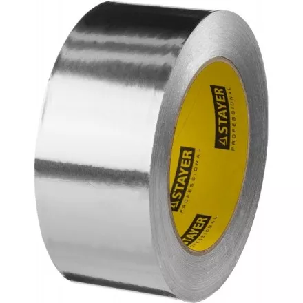 Алюминиевая лента, STAYER Professional 12268-50-50, до 120°С, 50мкм, 50мм х 50м 12268-50-50 купить в Тюмени