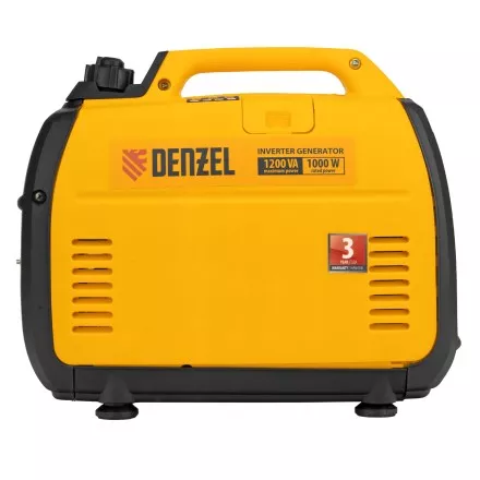 Генератор инверторный Denzel GT-1200iS, 1.2 кВт, 230 В, бак 2.4 л, закрытый корпус, ручной старт купить в Тюмени
