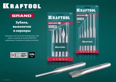 Наборы зубил и кернеров GRAND 21075-H5 купить в Тюмени