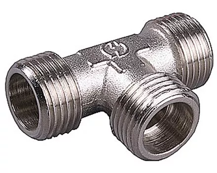 Тройник GENERAL FITTINGS никелированная латунь, ш/ш/ш, 3/4&quot; 51051-3/4 купить в Тюмени