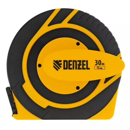 Рулетка геодезическая Denzel 30 м х 15 мм, закрытый корпус, фиберглассовая лента 31291 купить в Тюмени