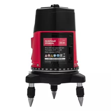 Лазерный уровень MTX CRX-30R, 30 м, красный луч, батарейки, резьба 5/8&quot; 35030 купить в Тюмени
