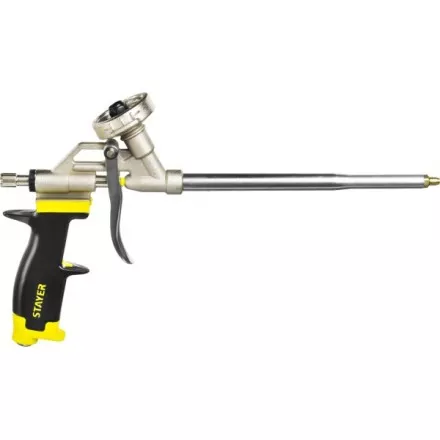 Пистолет &quot;PROGun&quot; для монтажной пены, металлический корпус, STAYER Professional 06861_z01 купить в Тюмени