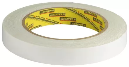 Двухсторонняя клейкая лента на вспененной основе, STAYER Professional 12231-19-05, белая, 19мм х 5м 12231-19-05 купить в Тюмени