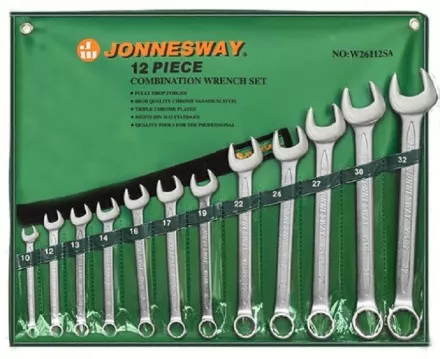 Набор ключей комбинированных 10-32мм 12предметов Jonnesway W26112SA 48140 купить в Тюмени