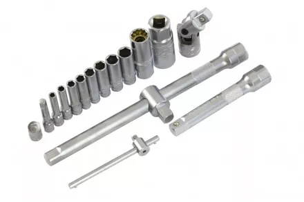 Набор инструментов 78 предметов , 120 зубьев, CrV, 1/4&quot;, 1/2&quot; Gross 14148 купить в Тюмени