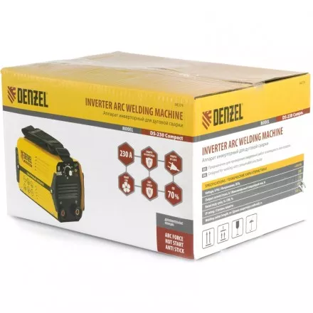Аппарат инверторный дуговой сварки DENZEL DS-230 Compact 94374 купить в Тюмени