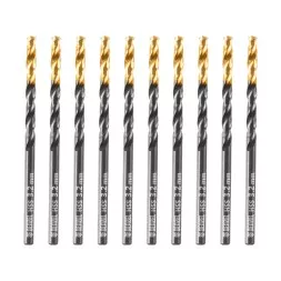 Сверло по металлу, 3,2 мм, HSS-Tin, Golden Tip, 10 шт. Denzel 717206