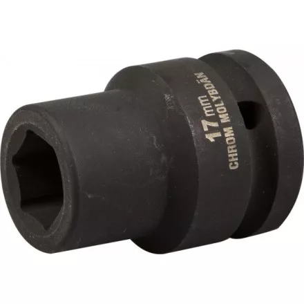 Торцовая головка KRAFTOOL &quot;INDUSTRIE QUALITAT&quot; ударная (3/4&quot;), FLANK, Cr-Mo, фосфатированная, 17 мм 27945-17_z01 купить в Тюмени