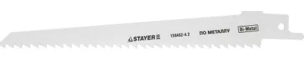 Полотно STAYER &quot;PROFI&quot; S611DF для сабельн эл. ножовки Bi-Metall, дерево, дерево с гвоздями,металл, газобетон, пластик 159452-4.2 купить в Тюмени