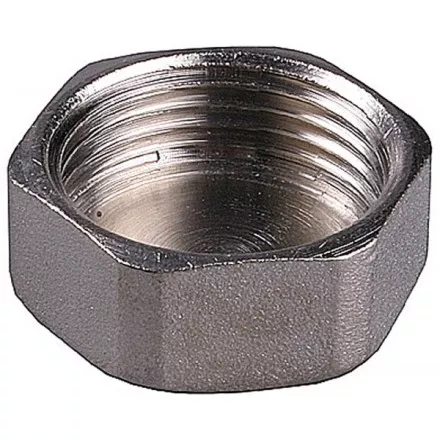 Заглушка GENERAL FITTINGS никелированная латунь, 6-ти гранная головка, внутренняя резьба, 1&quot; 51097-1 купить в Тюмени