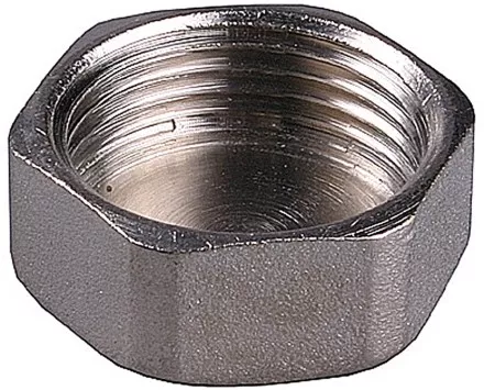 Заглушка GENERAL FITTINGS никелированная латунь, 6-ти гранная головка, внутренняя резьба, 1&quot; 51097-1 купить в Тюмени