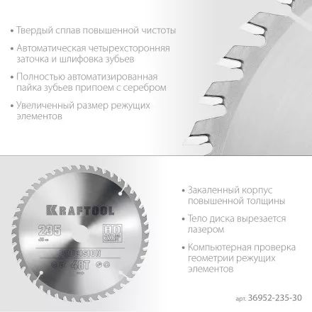 Диск пильный PRECISION, повышенный ресурс 36952-235-30 купить в Тюмени