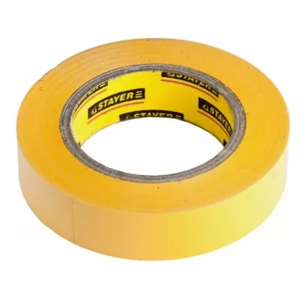 Изолента, STAYER Profi 12292-Y-15-10, ПВХ, на карточке, 15 мм х 10 м х 0,18мм, желтая 12292-Y-15-10 купить в Тюмени