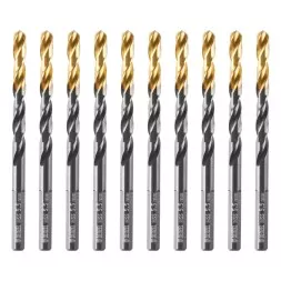 Сверло по металлу, 5,5 мм, HSS-Tin, Golden Tip, 10 шт. Denzel 717214