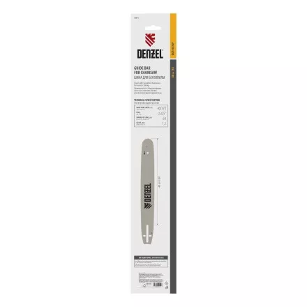 Шина для бензопилы DGS-4516P, длина 40 см (16&quot;), шаг 0,325&quot;, паз 1,5 мм, 64 звена Denzel купить в Тюмени