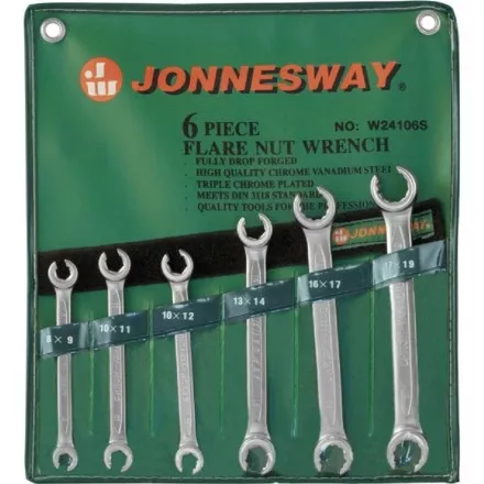 Набор ключей разрезных 8-19мм 6предметов  Jonnesway W24106S 47328 купить в Тюмени