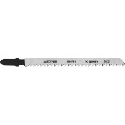 Полотна STAYER &quot;STANDARD&quot;, T301CD, для эл.лобзиков, HCS, по дереву, фанере, ДВП, ДСП, быстр точный рез, EU-хвост., 100/4мм, 2шт 159473-4 купить в Тюмени