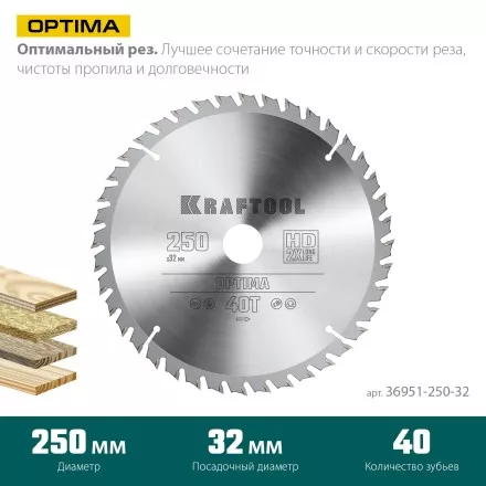 Диск пильный OPTIMA, повышенный ресурс 36951-250-32 купить в Тюмени
