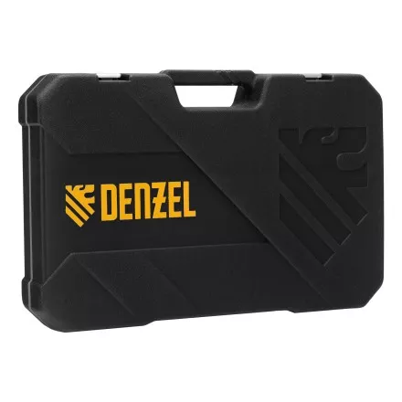 Набор инструментов Denzel 15803, 1/2&quot;, 1/4&quot;, CrV, S2, пластиковый кейс, 100 предметов купить в Тюмени