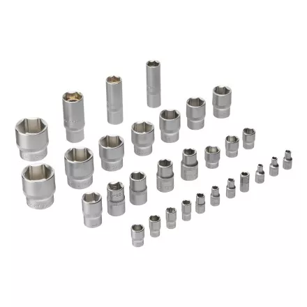 Набор инструментов Denzel 15803, 1/2&quot;, 1/4&quot;, CrV, S2, пластиковый кейс, 100 предметов купить в Тюмени